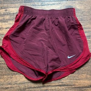 Maroon Nike Dri-Fit Athletic Shorts